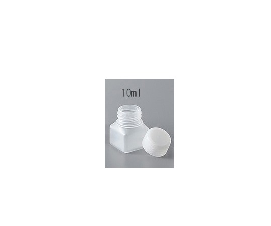 Lọ chai nhựa hình chữ nhật 10mL AS ONE 2-9557-51, đóng gói 100 chiếc/ hộp